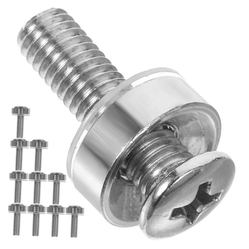 100pcs Stainless Steel Plated Cage Screws For Server Racks Cabinets Shelves Equipment - Image 1